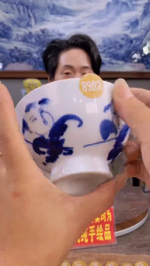 吴义松陶瓷联盟手绘陶瓷编码：8992