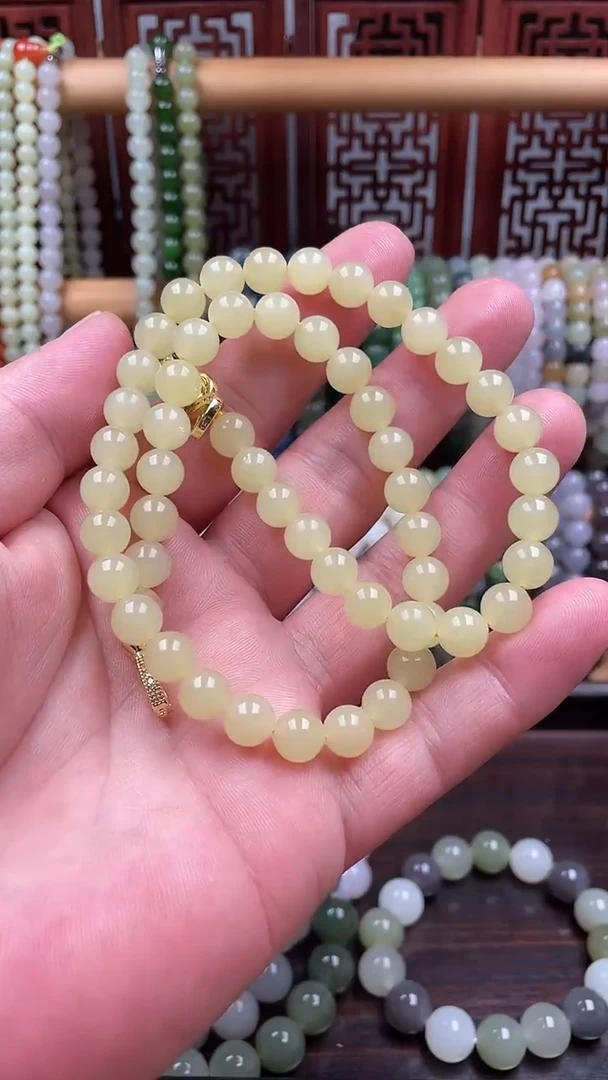 和田玉（黄玉）未镶嵌项链黄口料妈妈链