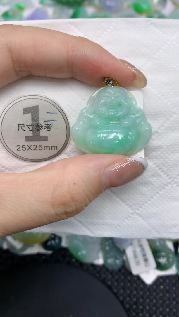 颈饰18K金镶嵌翡翠111111111