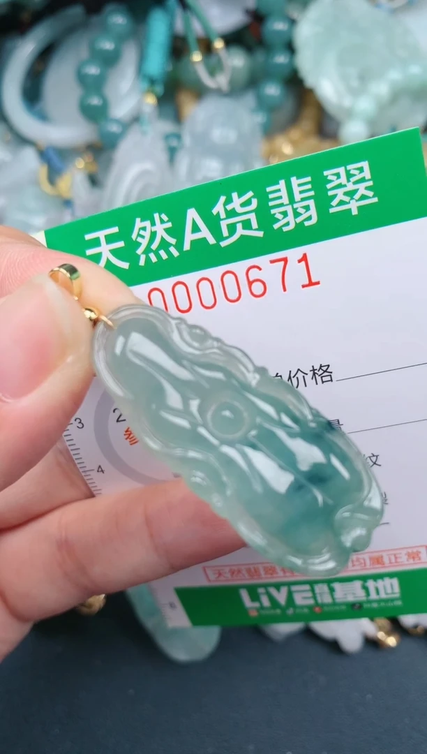 翡翠未镶嵌颈饰.0000671