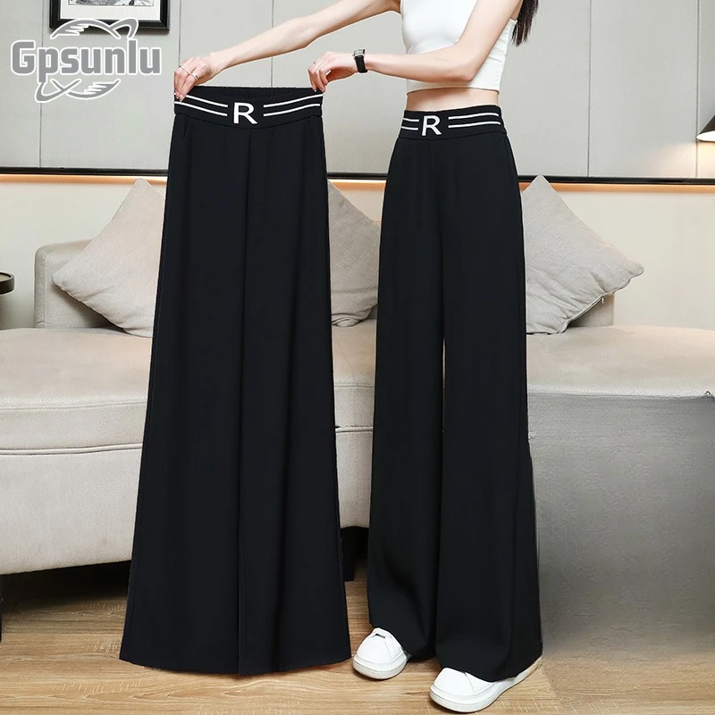 gpsunlu西装阔腿裤女新款爆款秋季裤子垂女士高腰垂感西装阔腿裤