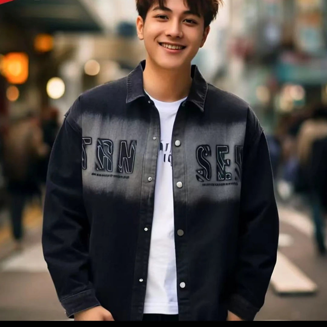 【宜宾衣世界】C67104男士休闲牛仔外套