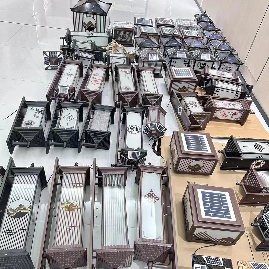 新中式复古简约轻奢组合庭院灯