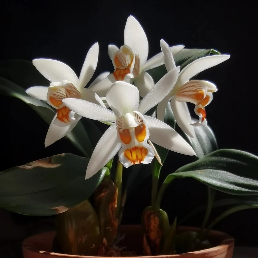 双叶贝母兰（全国适合养殖，耐高温耐低温）3-6月开花花期长，花浓香