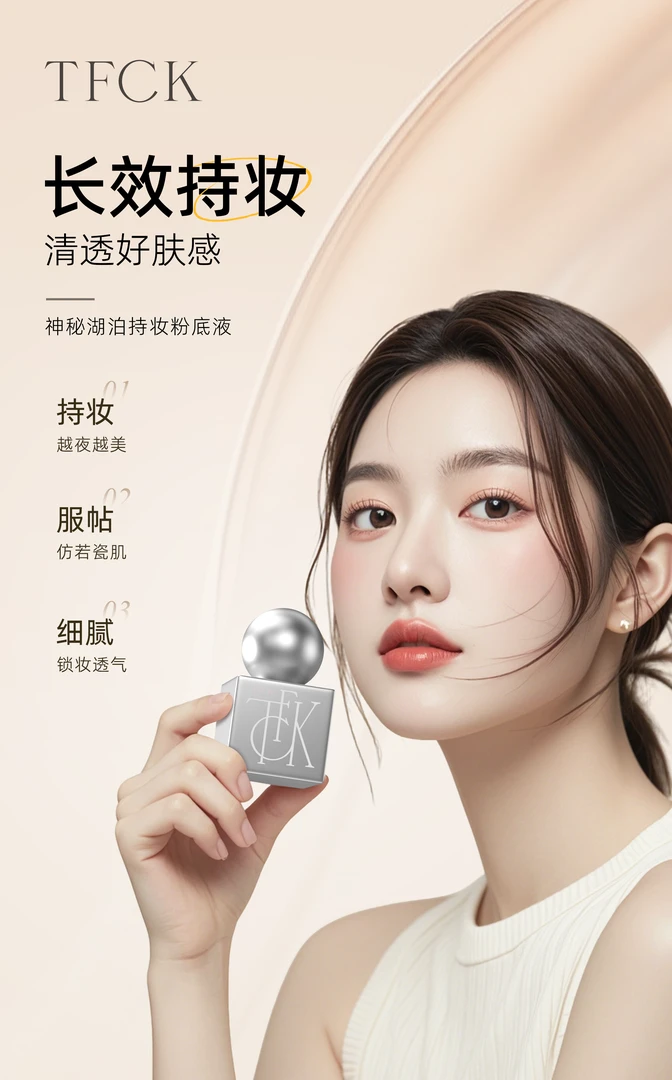 粉底液持久不脱妆