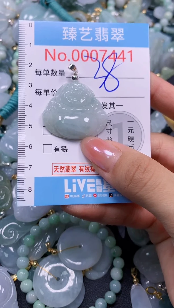 颈饰未镶嵌翡翠7441
