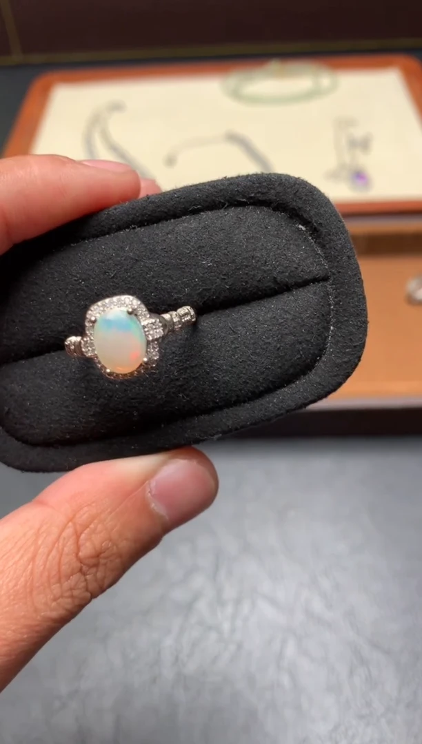 未镶嵌欧泊戒指F69