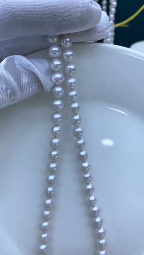 【闪购商品】淡水珍珠项链银S925镶嵌8