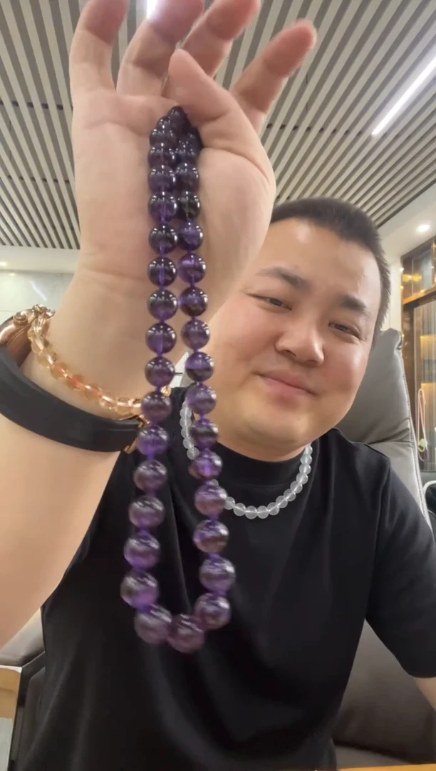 未镶嵌颈饰紫晶燕*项链