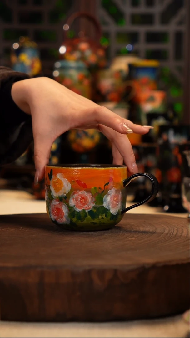 油画   釉下彩   杯子