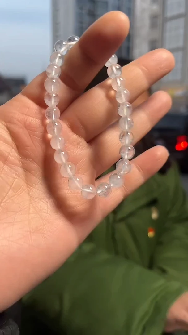 【闪购商品】水晶手链未镶嵌天然蓝针手串多样性发一7mm