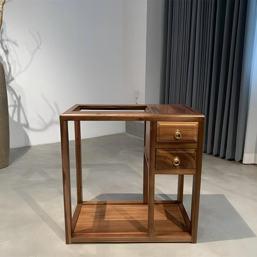 移动支架结构餐边柜沙发新中式茶几茶桌椅轻奢角几客厅泡茶桌