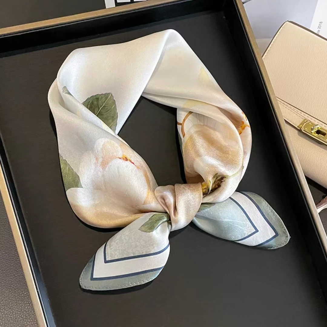 高定轻奢豹纹相连围巾