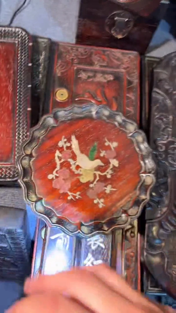 非洲紫檀（红花梨）盘25CM