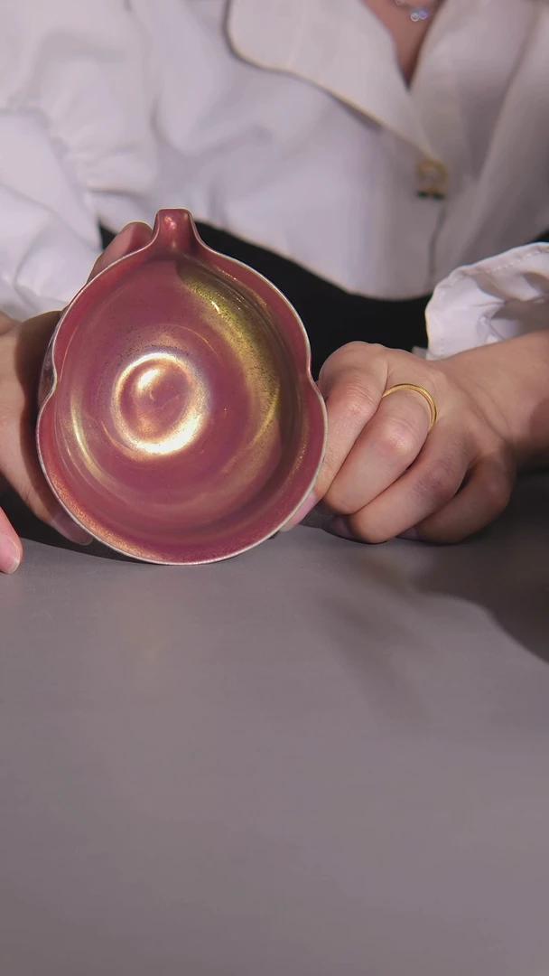 489彩金釉葫芦公道杯茶器