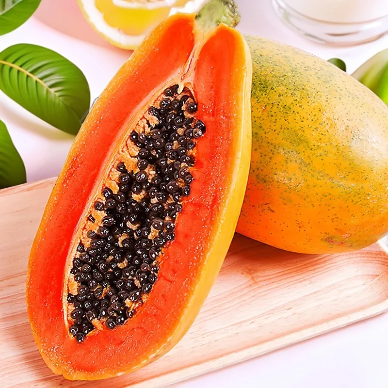 【火爆热卖树熟木瓜】正宗海南红心木瓜软糯香甜3-9斤孕妇果坏果赔