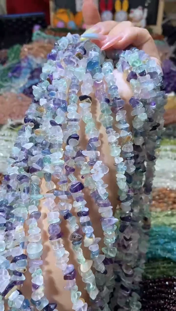 水晶珠宝半成品未镶嵌浅萤