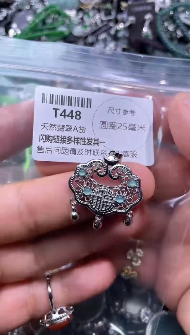 【闪购商品】翡翠颈饰未镶嵌T448项链