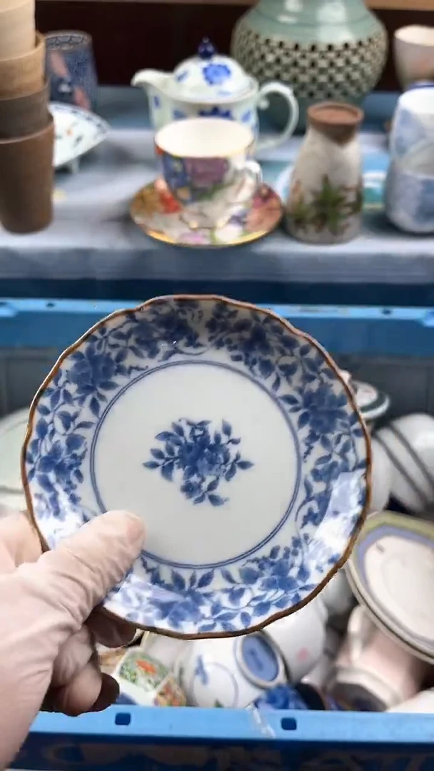 瓷片英歌瓷器满19.9包邮