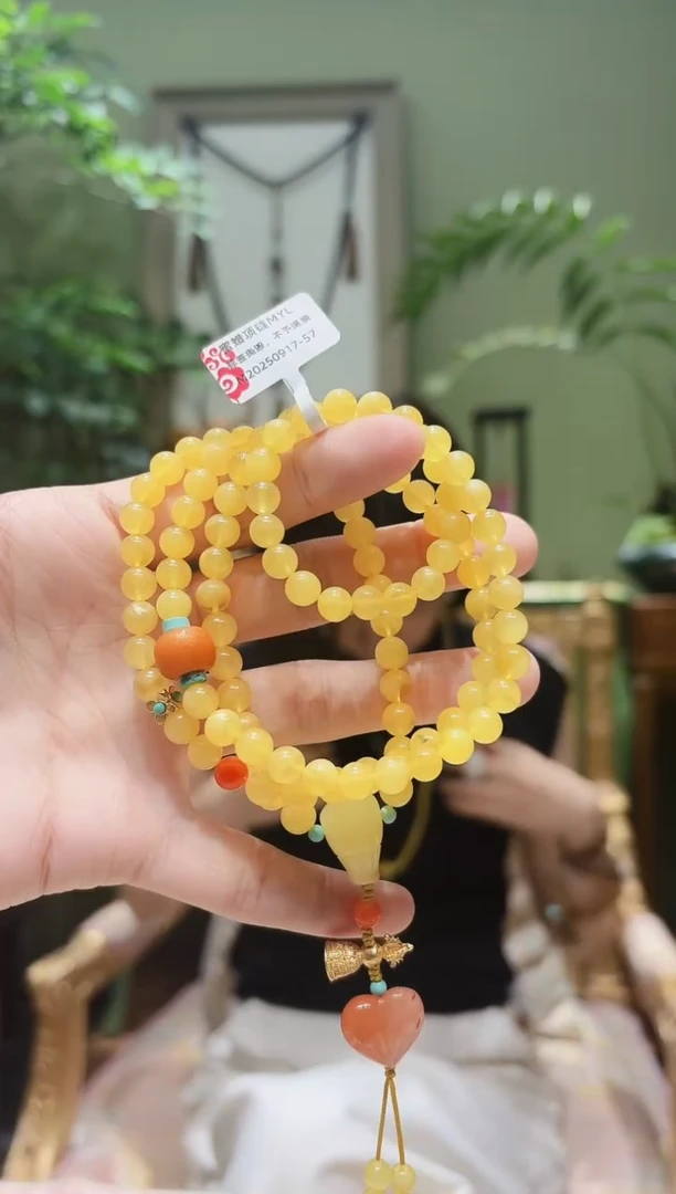 蜜蜡项链未镶嵌蜜蜡项链MYL0917-57多样性发货