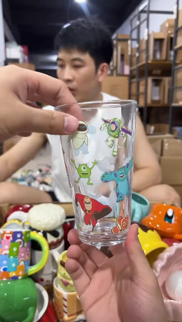 瓷片皮克斯合集玻璃水杯