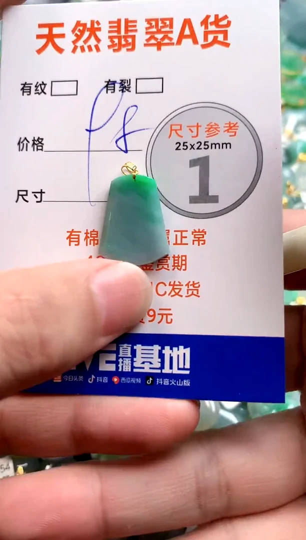 颈饰18K金镶嵌翡翠13000821