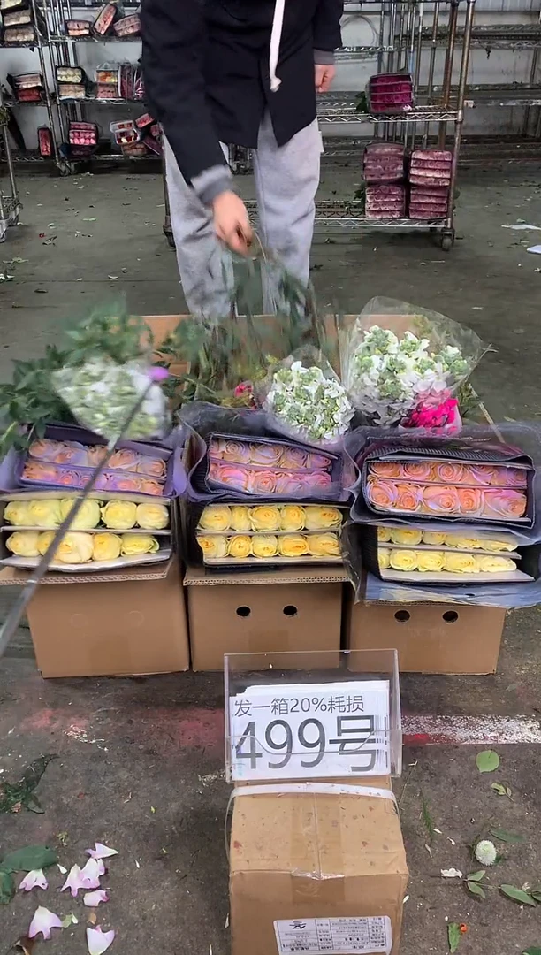 499号♥中通含20%耗损发一箱鲜花