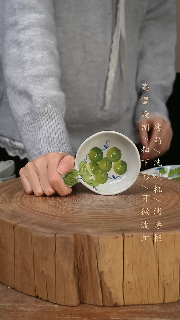 碗瓷景德镇手工手绘高温瓷釉下彩