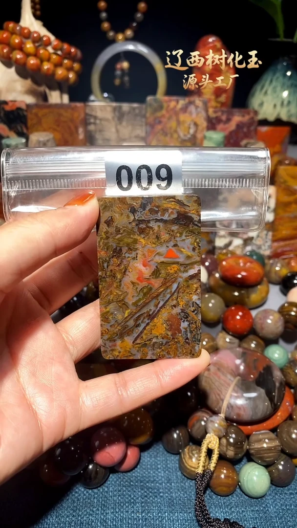 未镶嵌-硅化玉天然北票硅化玉吊坠