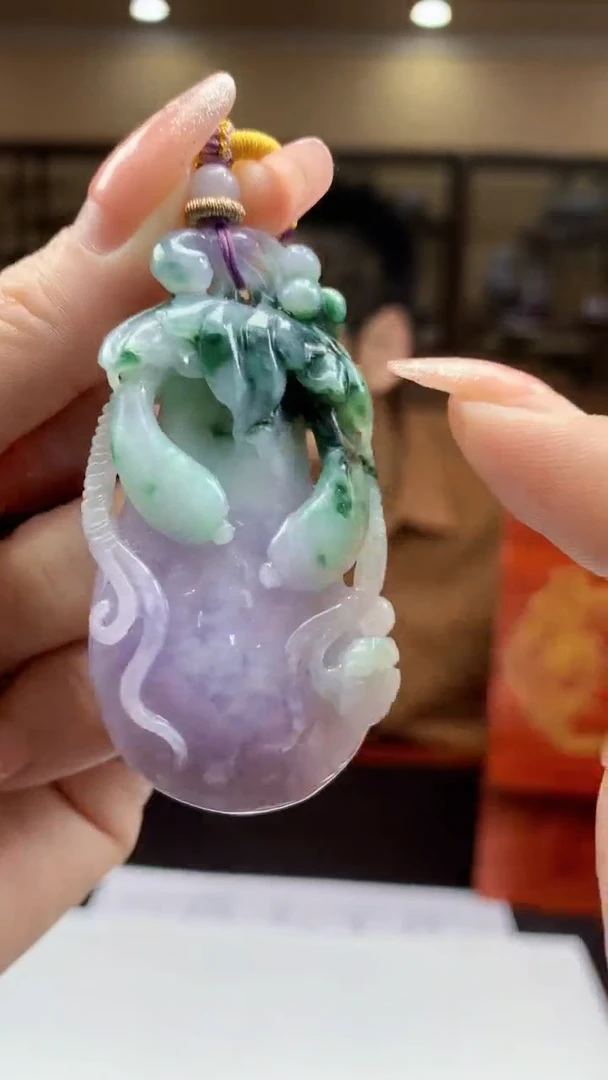 【闪购商品】定制翡翠未镶嵌1002ry-毛货挂件49