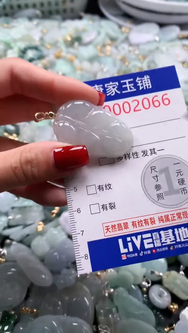 翡翠未镶嵌吊坠(不含链)2066