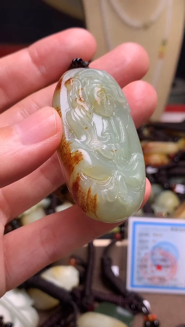 颈饰未镶嵌和田玉新疆料青海料清水和田玉吊坠