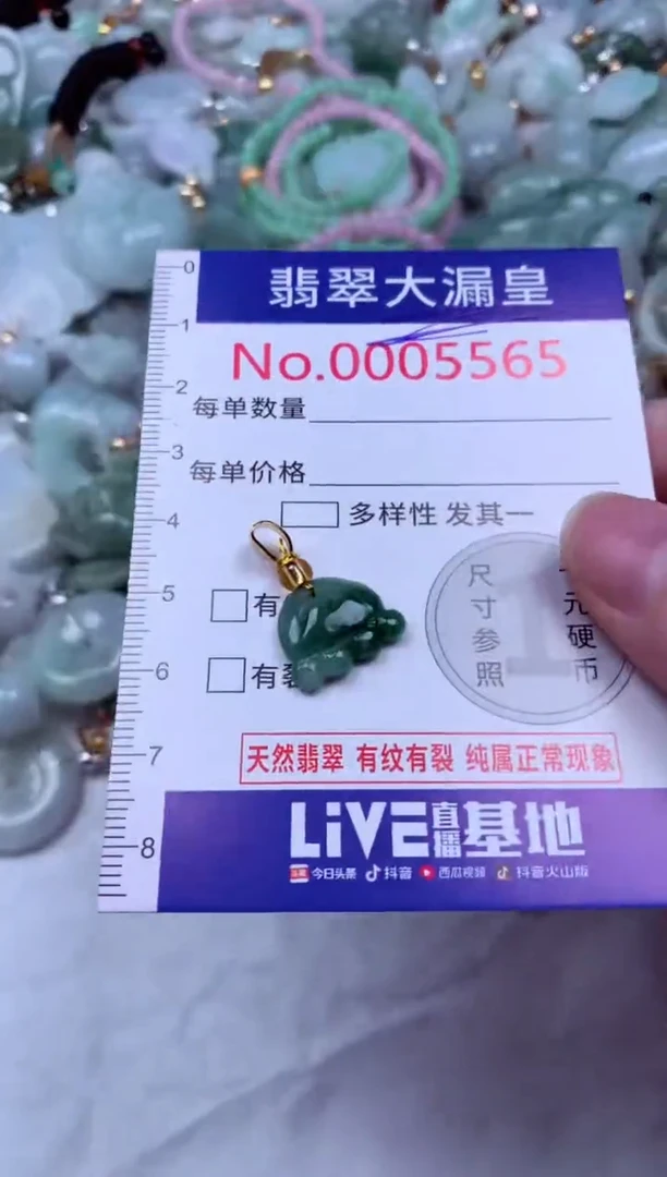 吊坠(不含链)未镶嵌翡翠5565