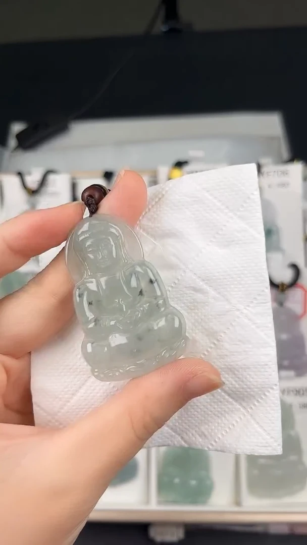 翡翠未镶嵌颈饰Y5A063观音