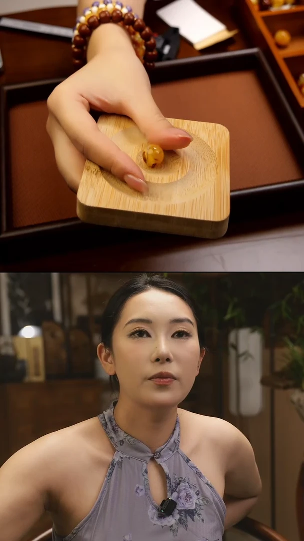 蜜蜡未镶嵌珠宝奇石27沁色圆珠13mm多样性发其一