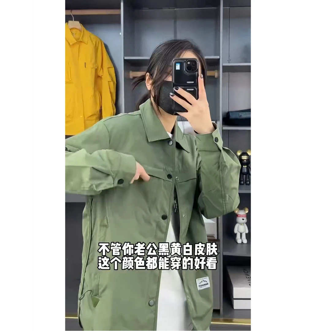 夹克男秋季帅气百搭刺绣衬衣2025新款春秋薄款长袖外套休闲潮