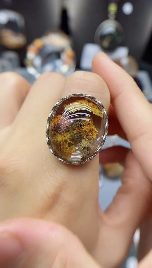 银S925镶嵌珠宝半成品水晶飘*飘定制定制