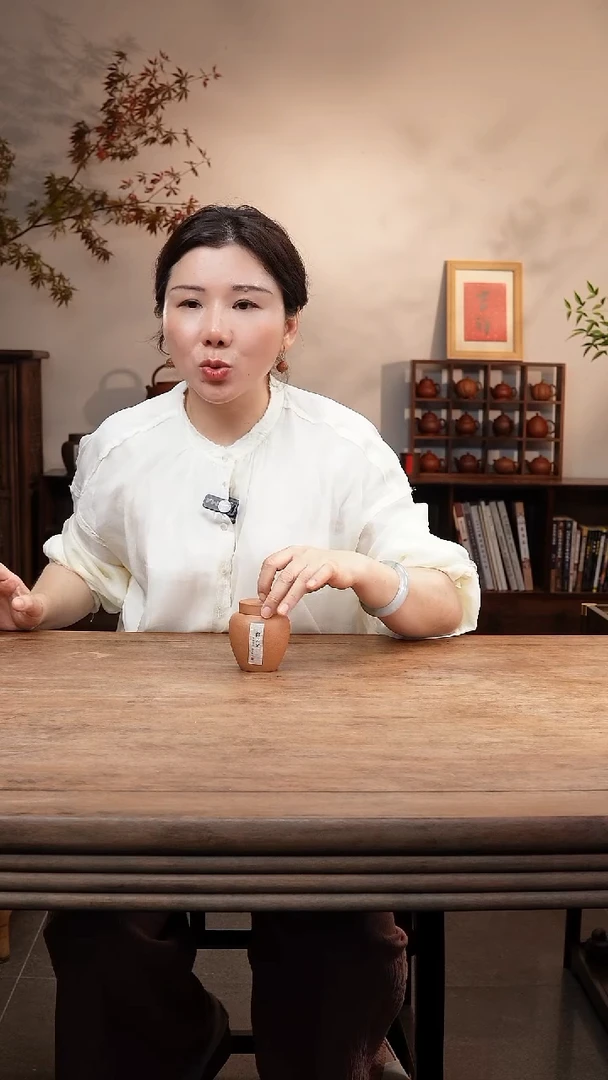 紫砂茶宠白月光紫砂茶叶罐
