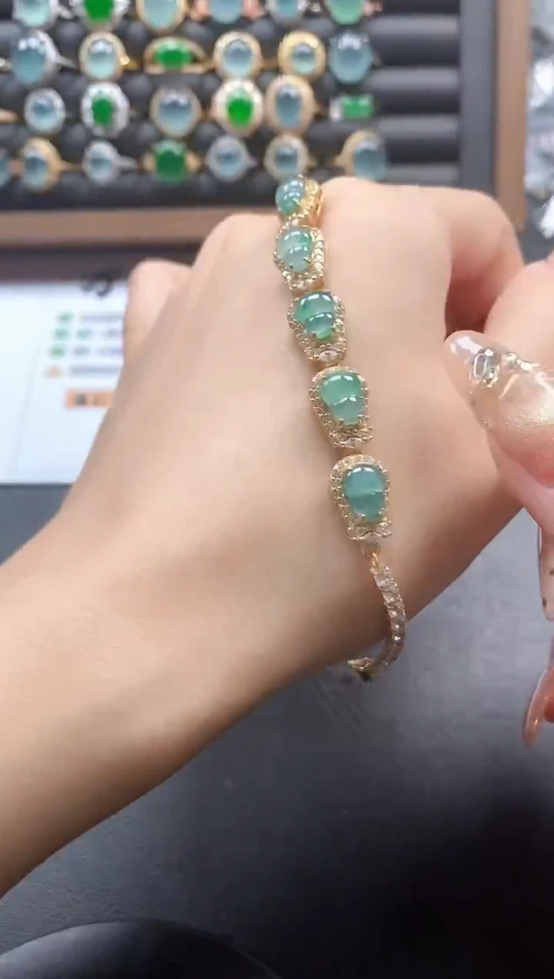 银S925镶嵌戒指翡翠51151