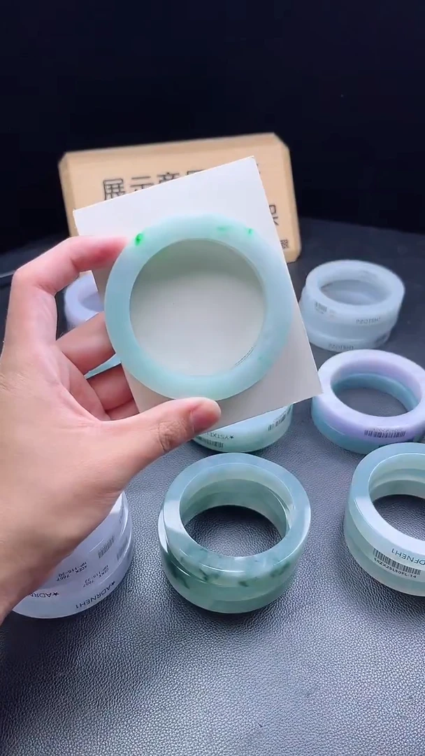 未镶嵌手镯定制翡翠心**放定制
