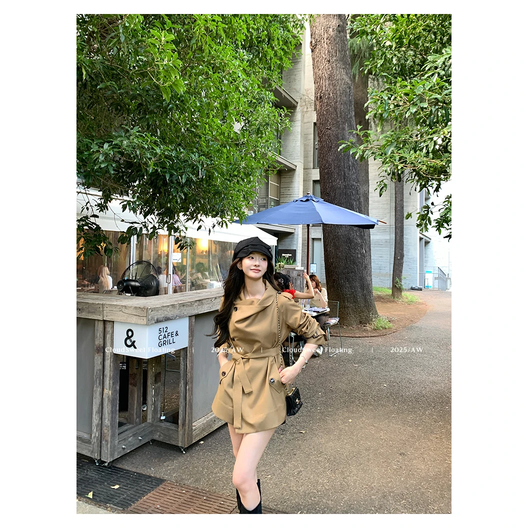 【CloudSweet09/22 21:00】天堂之吻Paradise Kiss复古翻领短风衣