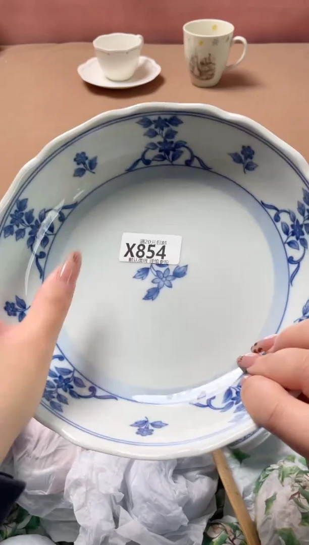 瓷片青**青瓷器瓷器X854