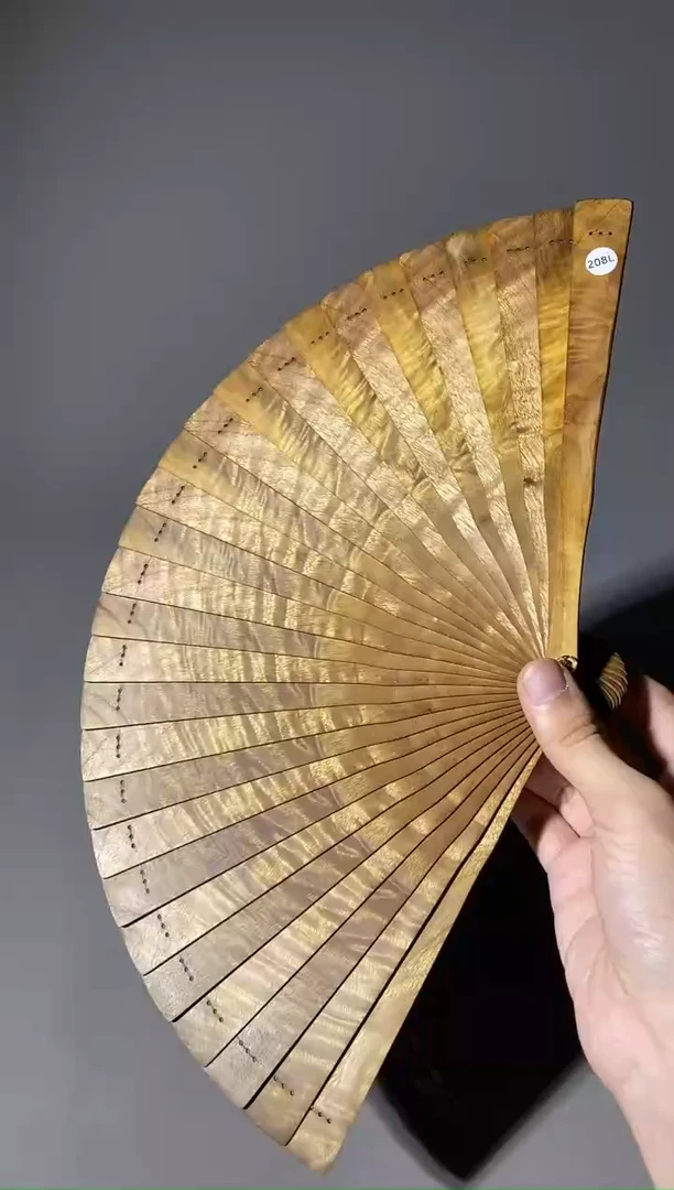 金丝楠208号21cm小叶桢楠扇子