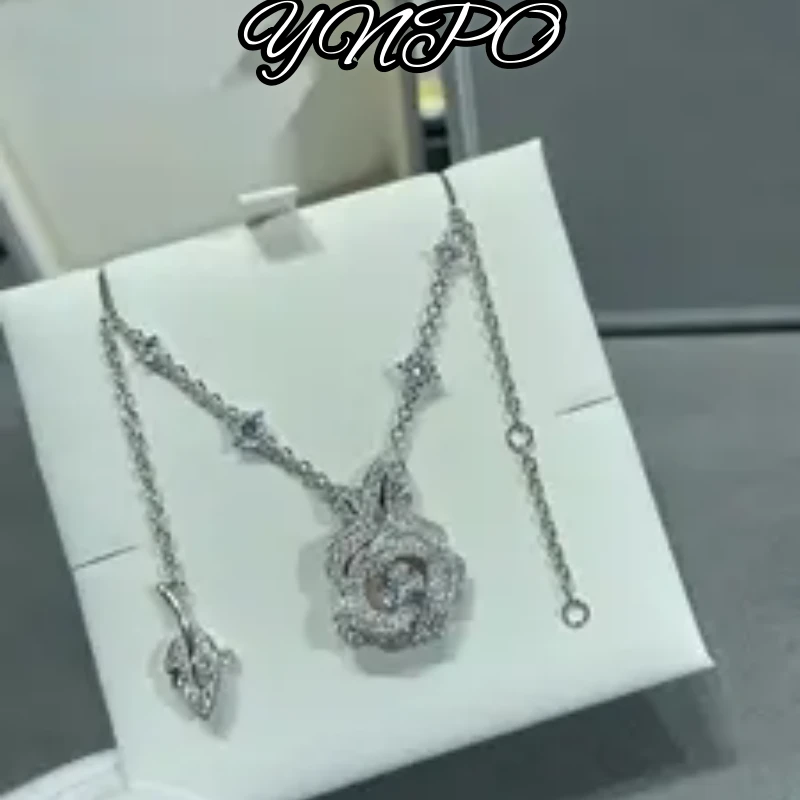 经典 高定 玫瑰叶子项链