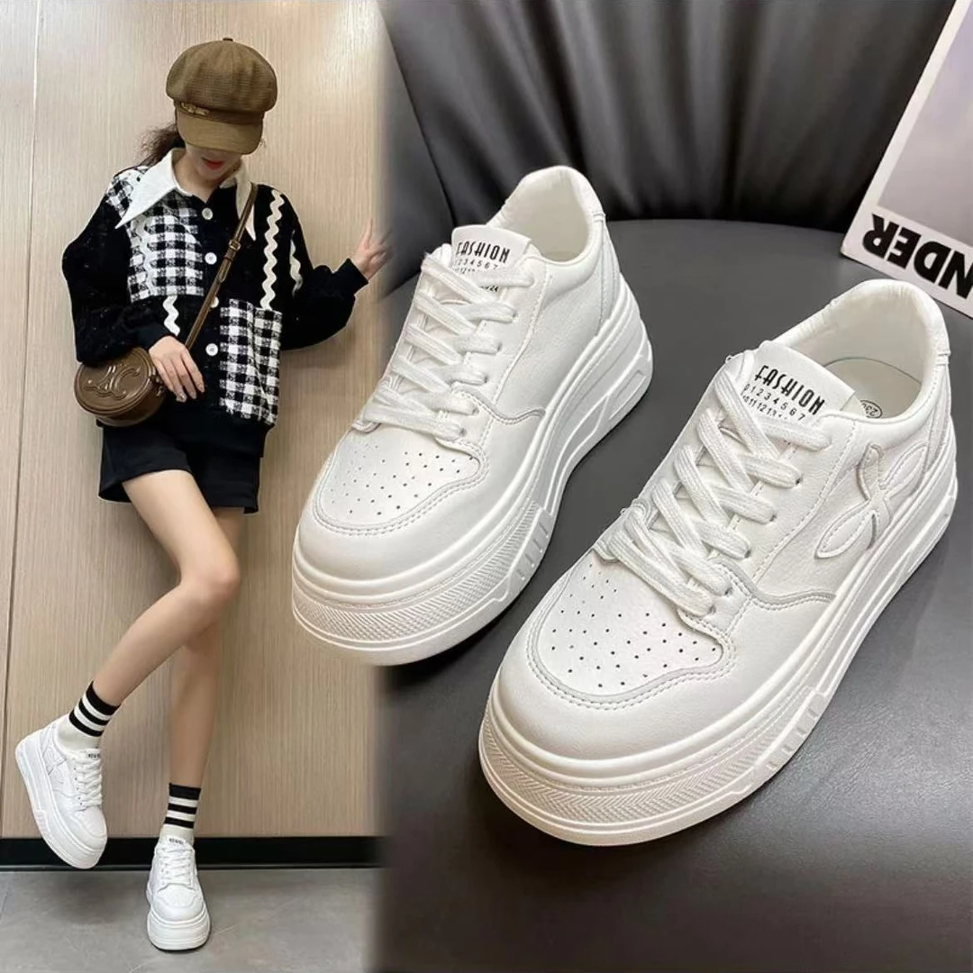 小个子6公分超轻运动四季小白鞋休闲百搭ins运动厚底经典时尚软底