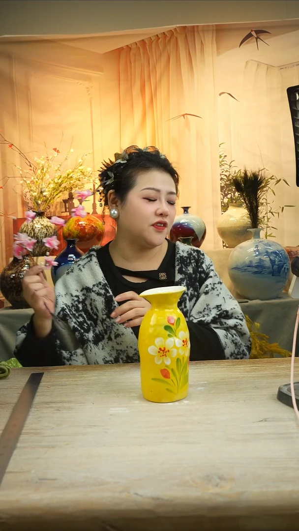 高 19 口 8 陶瓷花瓶花器