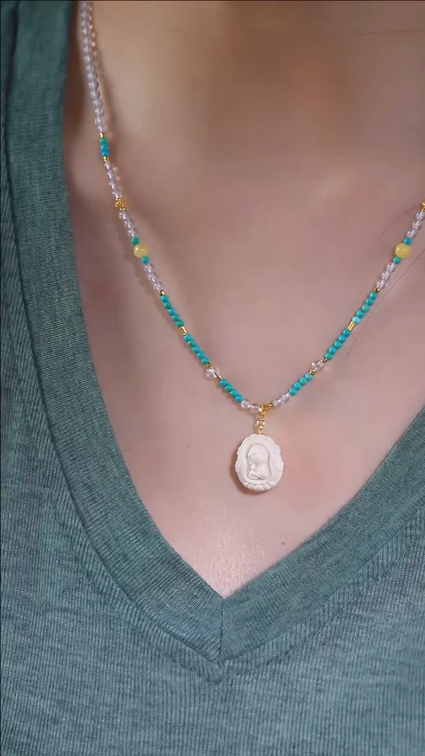 泥塑丫丫宝宝佛百搭链