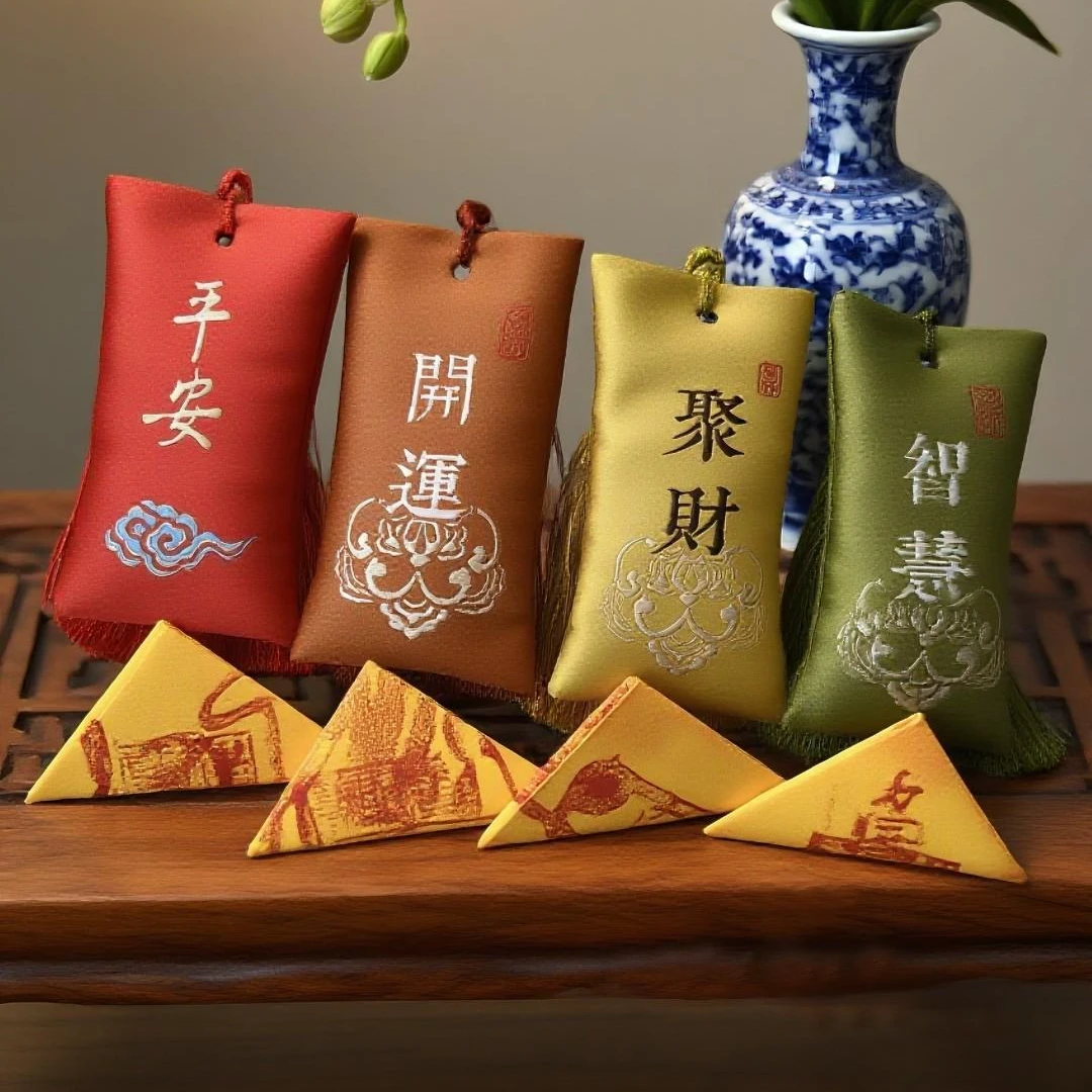 【伏羲宫直发】加持正能量福袋 师傅手绘制作福袋