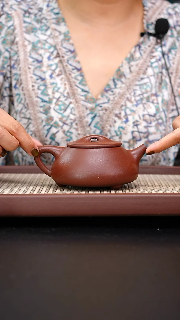 茶壶紫砂红皮龙景舟石瓢280