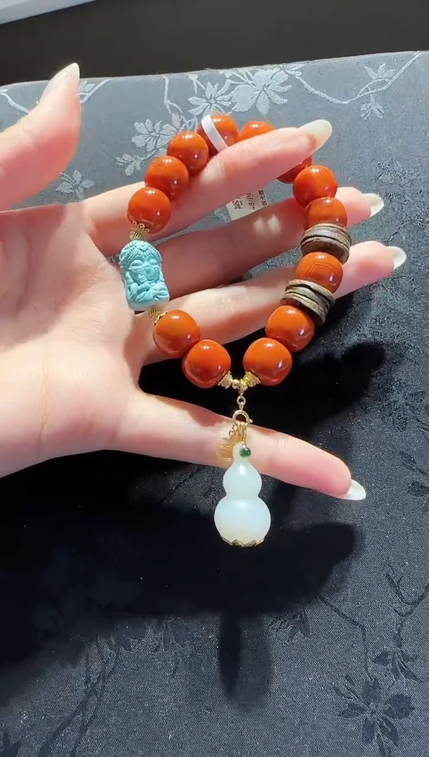 【闪购商品】南红玛瑙手串未镶嵌南红手串设计款